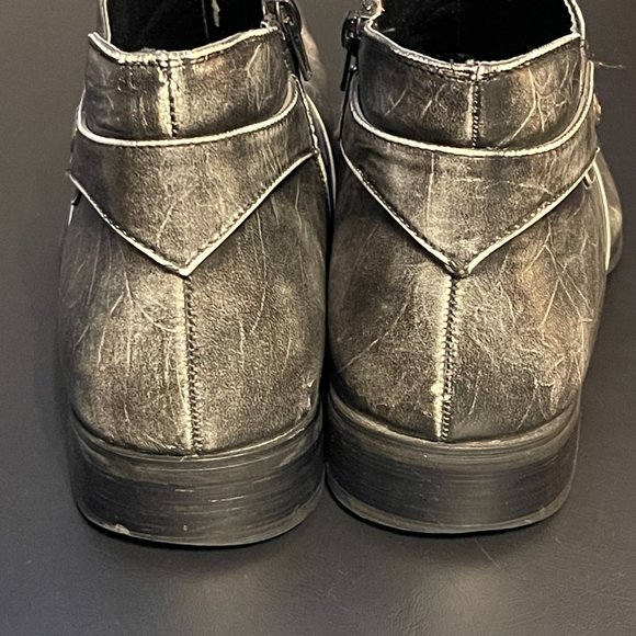 Top Rank Premiere Styles Custom Men's Leather Short Boots Side Zip Size 9.5 - Picture 3 of 10